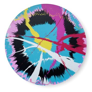 H12 - 3 - 59 Beautiful, Somewhat Casual, Unsatiable, Great And Brave Gyration Painting by Damien Hirst