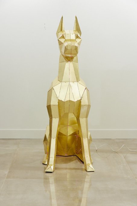 Golden Doberman by Phantom Art