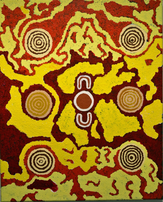 Two Women (Kunga Kutjara) by Barbara Derose