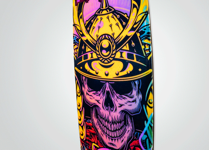 Tattoo Surfboard by Ghost Art