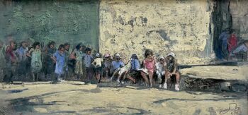 Ombra e luce - La gente su piazza by Onno Boerwinkel