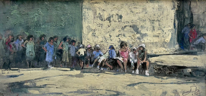 Ombra e luce - La gente su piazza by Onno Boerwinkel