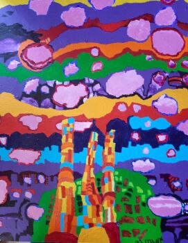 Mindscape pink clouds by Bert Baumann