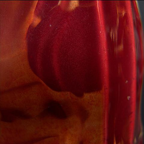 Ceramic deep red vase from Rambervillers by Artista Desconocido