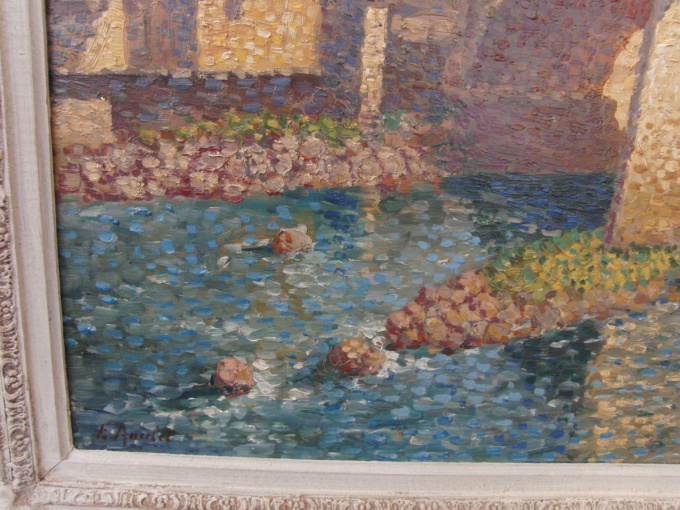 Zomer aan de rivier by Emile Ancelet