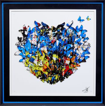 Love Butterfly Blue by Fred Meurice
