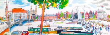 Magere Brug, Amsterdam by Guus van Eck