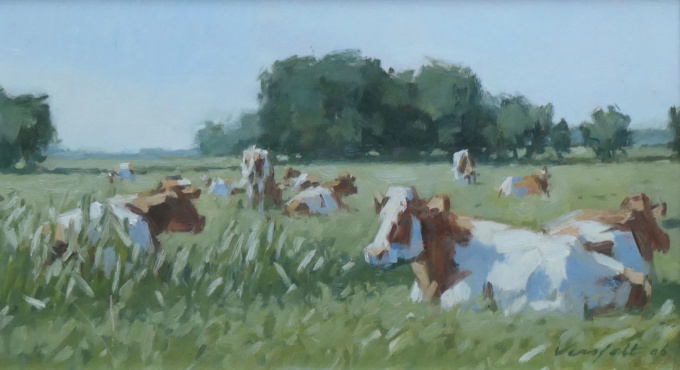  Koeien in de wei by Hans Versfelt