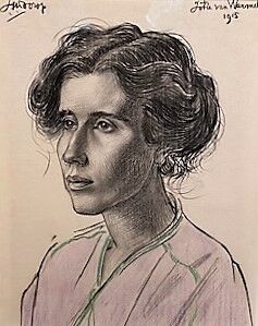 "Portret van Jotie van Warmelo" by Jan Toorop
