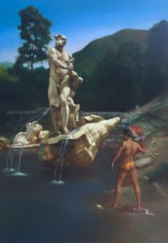 Pescatore con Fiocina by Giovanni Tommasi Ferroni