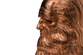 San Leonardo da Vinci - copper leaf by Eleonora Francioni Antonio Mastromarino