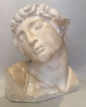 Plaster Bust of Michelangelo's Slave by Artista Sconosciuto
