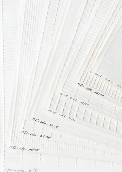 Geprägte Strukturen (M I–VIII) (1972) by Jan Schoonhoven