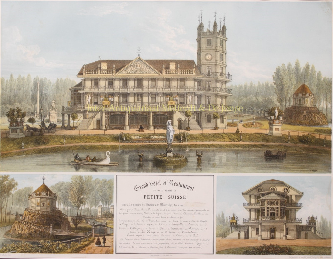 Chateau La Petite Suisse (Villa Kanjel) by Theodore Müller/ Lemercier