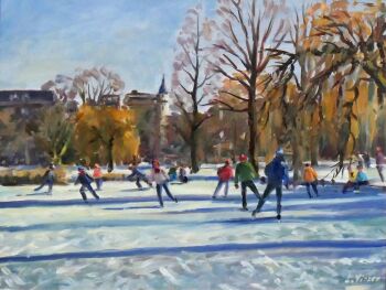 Schaatsers Oosterpark by Louis Visser