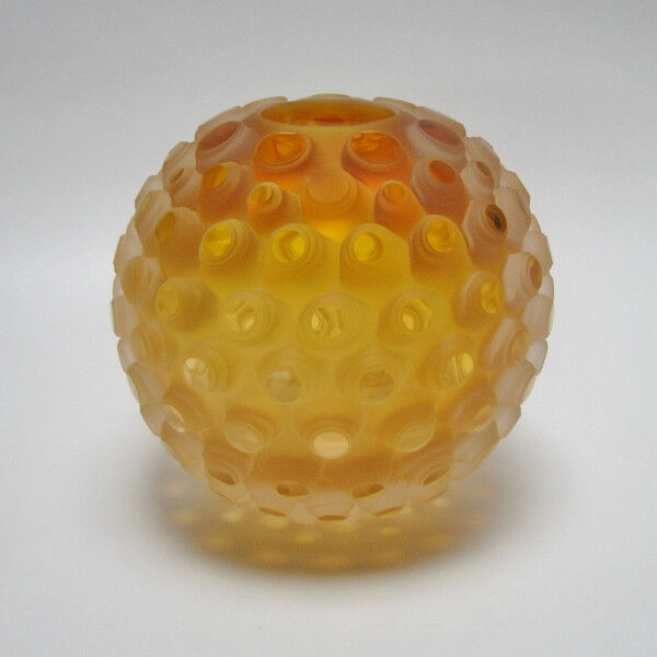 Contemporary Glass Art from artist Jelena Popadic Amber Grenate