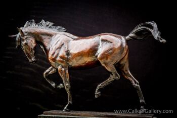 Forward Going (limited edition bronze horse) by Denise Dutton
