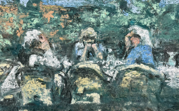 Tuingezelschap in 't Gooi by Onno Boerwinkel