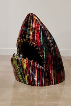 Abstract Shark by Ghost Art