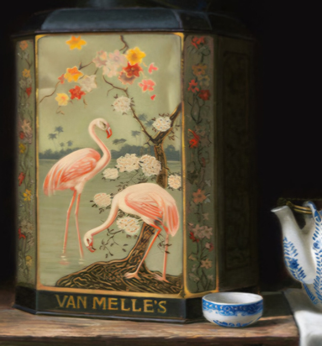 Van Melle toffees with cranes by Peter van den Borne
