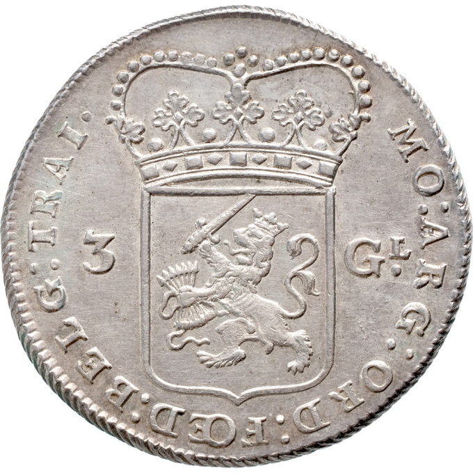 3 gulden Utrecht by Onbekende Kunstenaar