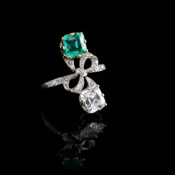 Belle epoque toi et moi ring by Unbekannter Künstler