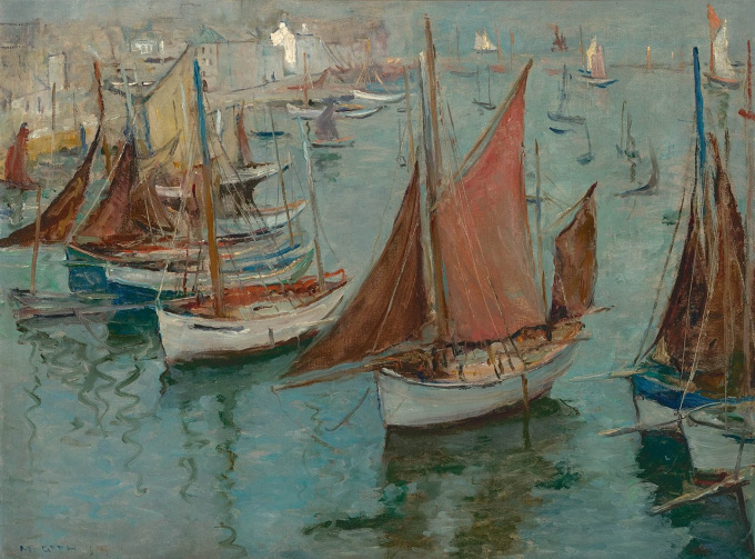 Franse vissershaven by Maurice Goth