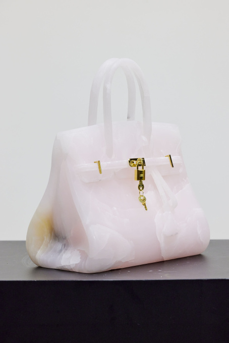 Pink Onyx Marble Bag by Phantom Art