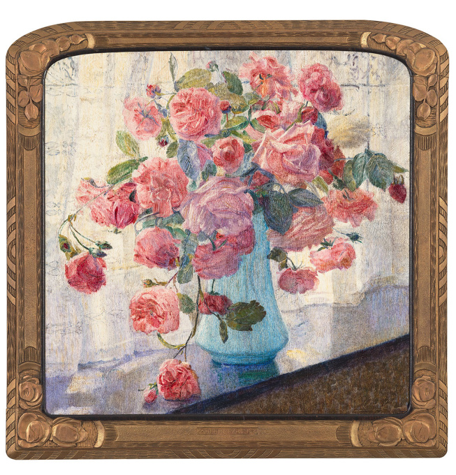 Still-Life with Roses by Adelin Verly