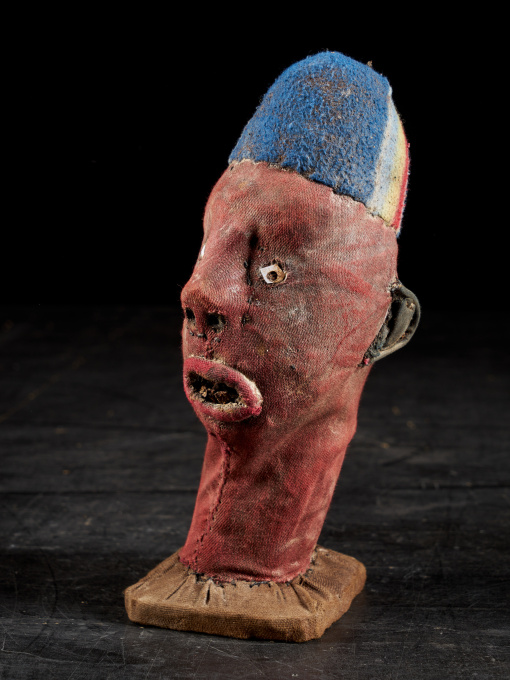 Collection of 20 Decorative and very Expressive Mudzini Reliquary Heads,Bembe People,DRC. by Unknown artist